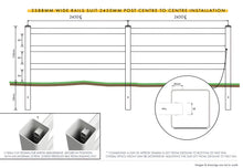 Load image into Gallery viewer, 3 Rail - Fencing Rails 2388mm
