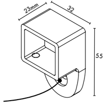 Load image into Gallery viewer, Wall Plate - 25mm x 21mm