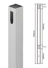 Load image into Gallery viewer, Full Privacy - 1 Way Gate Post 2500mm
