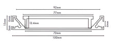 Load image into Gallery viewer, Linear Drain Slotted Grate – 15mm High
