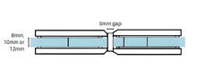 Load image into Gallery viewer, Glass to Glass Hinge (Heavy Duty Square Edge)