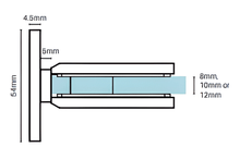 Load image into Gallery viewer, Purity Showerscreens® Wall to Glass Hinge (Heavy Duty Square Edge)