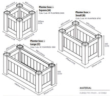 Load image into Gallery viewer, Planter Box – PVC