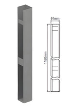 Load image into Gallery viewer, Semi Privacy - Concealed Base Plate 1150mm