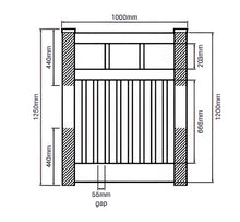 Load image into Gallery viewer, Semi Privacy Gate - 1000mm x 1200mm