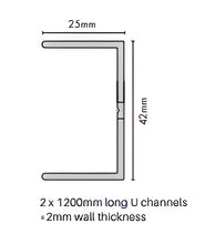 Load image into Gallery viewer, U Channels - Pack of 2