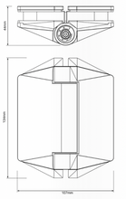 Load image into Gallery viewer, Polaris Glass to Glass Hinge