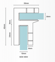 Load image into Gallery viewer, Small Glass Brace Bracket