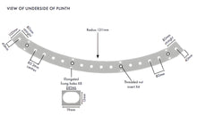 Load image into Gallery viewer, 90 Degree Curved Corner Panel - 1000mm x 1280mm
