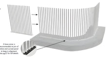 Load image into Gallery viewer, 90 Degree Curved Corner Panel - 1000mm x 1280mm

