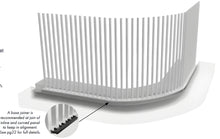 Load image into Gallery viewer, 90 Degree Curved Corner Panel - 1000mm x 1280mm

