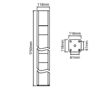 Load image into Gallery viewer, Full Privacy - Concealed Base Plate 1750mm
