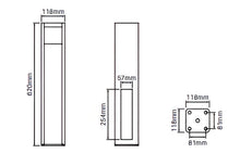 Load image into Gallery viewer, Full Privacy - Concealed Base Plate 620mm

