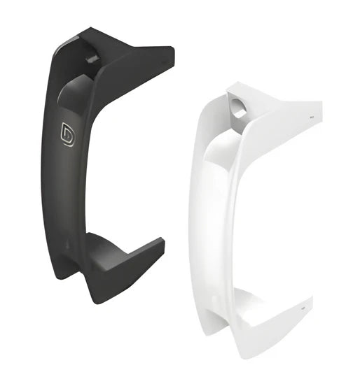 Gate Handle Black/White – Polymer Gate Handle | Glass Superstore