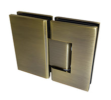 Load image into Gallery viewer, Glass to Glass Hinges 180 Degree – Solid Brass 10mm
