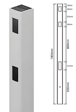 Load image into Gallery viewer, Semi Privacy - 1 Way Gate Post 1900mm
