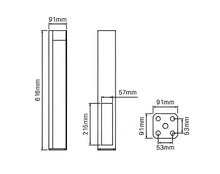 Load image into Gallery viewer, Semi Privacy - Concealed Base Plate 616mm
