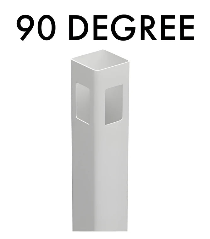 Vertical Paling 90° Corner Post 2590mm – PVC Post | Glass Superstore