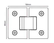 Load image into Gallery viewer, Zürich 6mm Glass to Glass Hinge (Square Edge)
