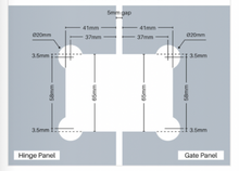 Load image into Gallery viewer, 12mm Gate Panel (Polaris) Glass to Glass
