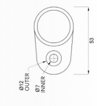 Load image into Gallery viewer, Round Handrail - Wall Plate
